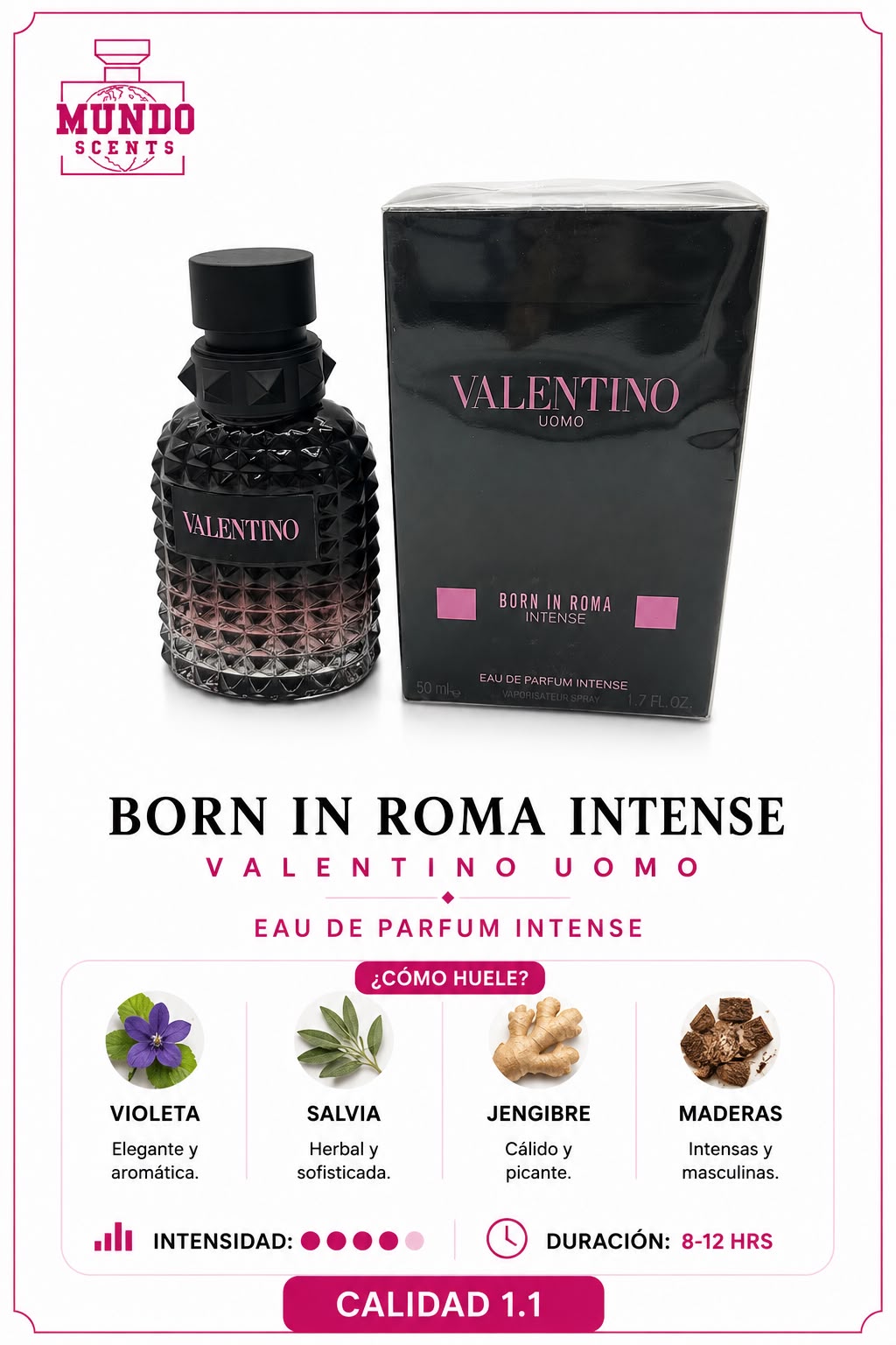Valentino Born In Roma Intense Hombre - Calidad 1.1
