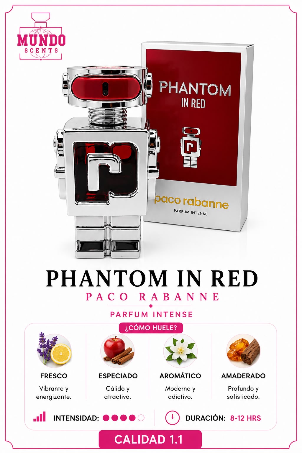 Paco Rabanne Phantom In Red - Calidad 1.1
