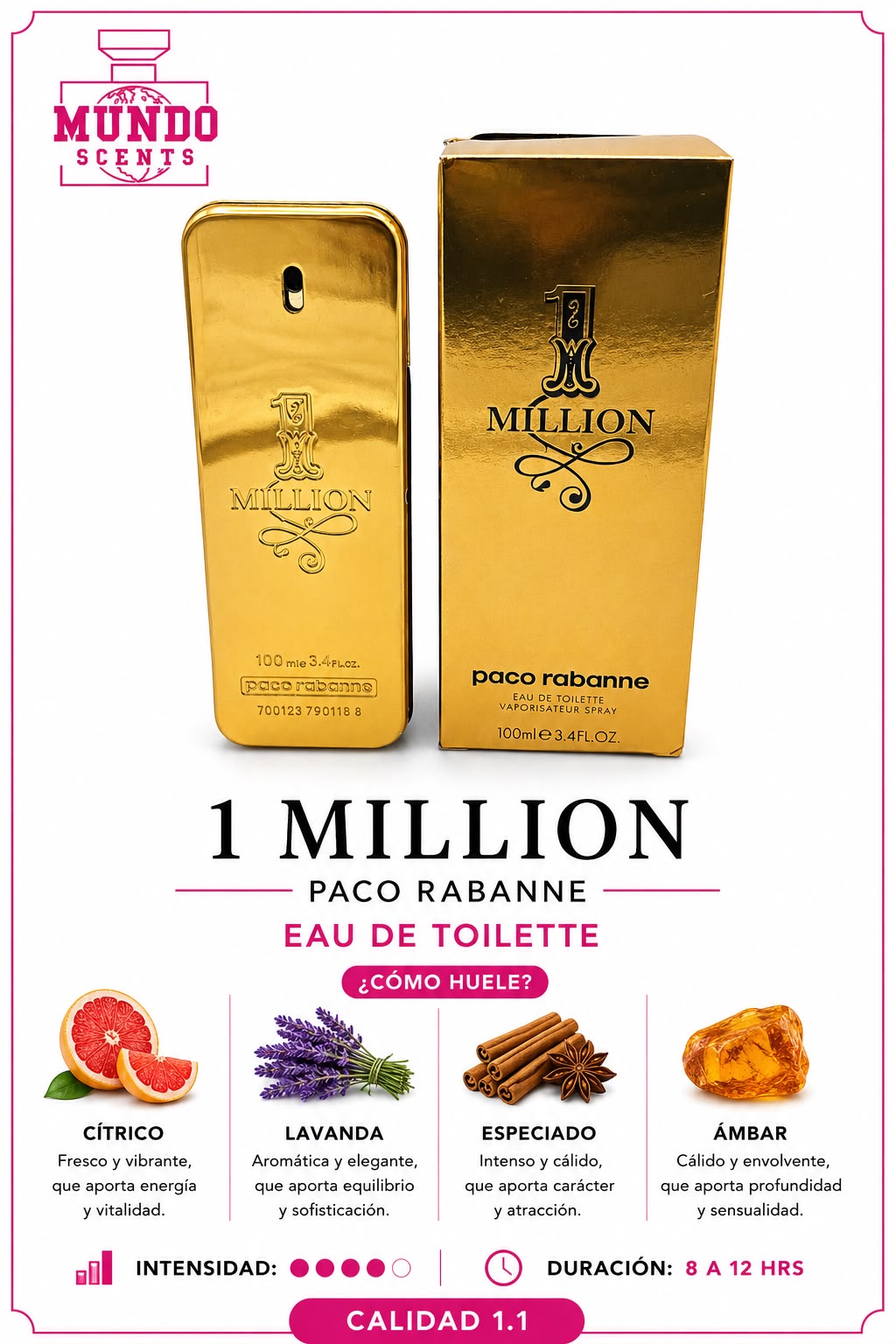 Paco Rabanne 1 Million - Calidad 1.1