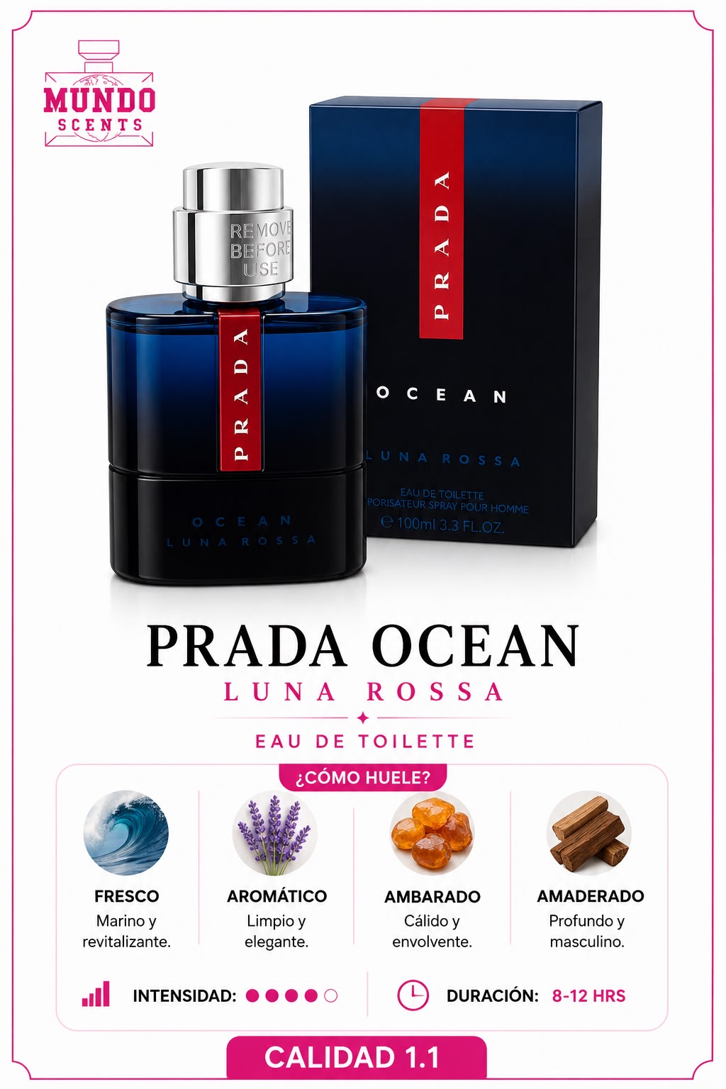 Prada Ocean Lunna Rosa - Calidad 1.1