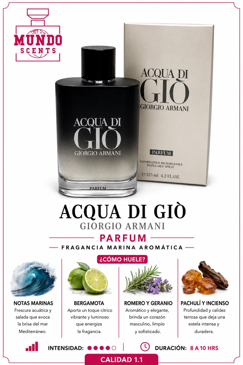 Giorgio Armani Acqua Di Gio Parfum - Calidad 1.1