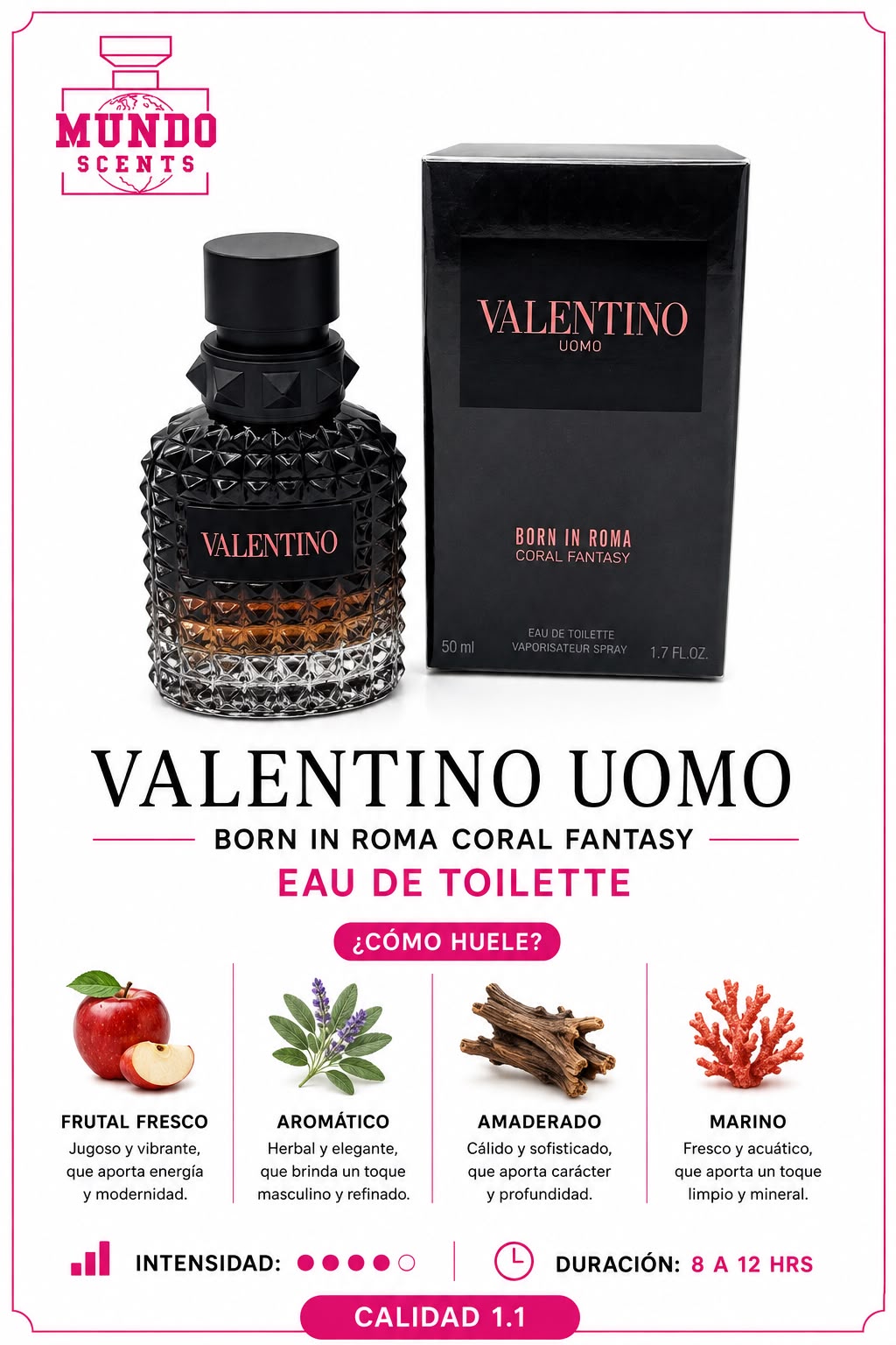 Valentino Born In Roma Coral Fantasy Hombre - Calidad 1.1